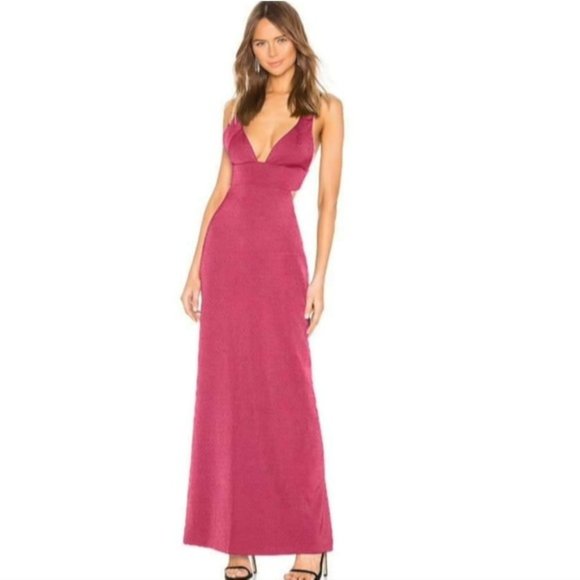 NBD Bel Air Pink Azalea Long Gown NWT SizeSmall